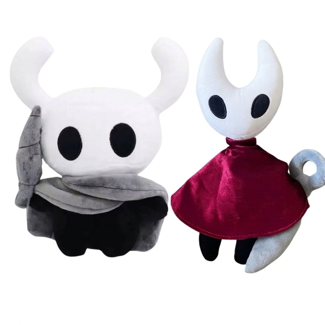 Promocion peluches Hollow Knight y Hornet
